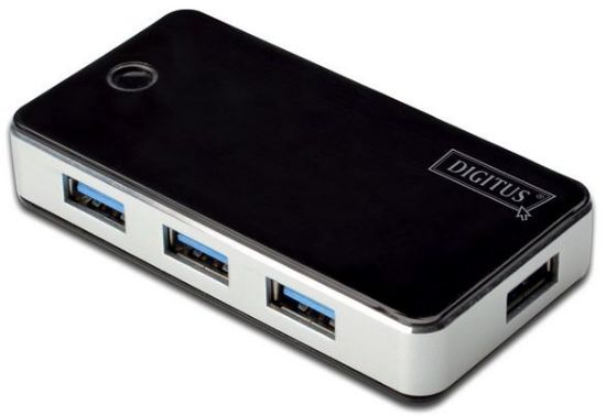 Image de Digitus  hub & concentrateur 5000 Mbit/s Noir, Argent (DA-70231)