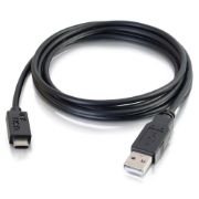 Image de C2G 1m, USB2.0-C/USB2.0-A câble USB USB C USB A Noir (88870)
