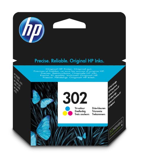 Image de HP 302 cartouche d'encre trois couleurs (F6U65AE#301)