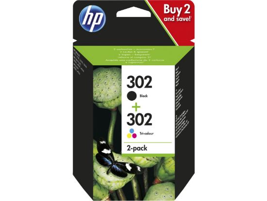 Image de HP 302 Combo 2-Pack (X4D37AE#301)