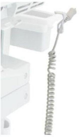 Image de Ergotron Cordon spiralé pour SV de remplacement (SLA), EU Cordon d'alimentation - Blanc (97-910)