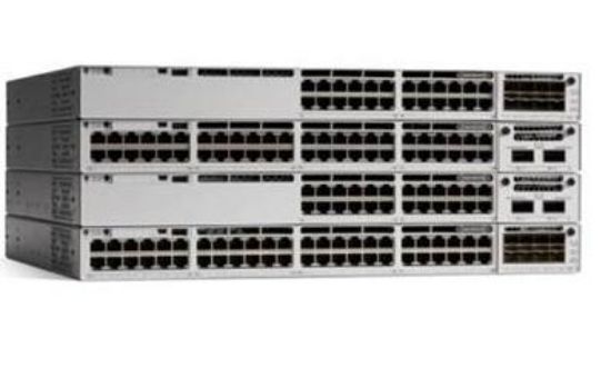 Image de Cisco Catalyst commutateur réseau Géré L2/L3 Gigabit Ethernet (10/100/1000) Connexion Ethernet, supportant l'alimentation via ce port (PoE) Gris (C9300-48P-E)