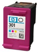 Image de HP 301 cartouche d'encre trois couleurs authentique (CH562EE#301)