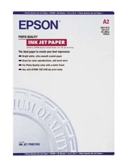 Image de Epson Pap Couché Qual Photo A2 (30f./102g) (C13S041079)