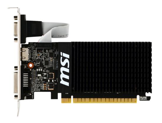 Image de MSI carte graphique NVIDIA GeForce GT 710 2 Go GDDR3 (V809-2000R)