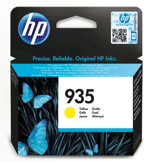 Image de HP 935 cartouche d'encre jaune authentique (C2P22AE)