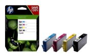 Image de HP 364 pack de 4 cartouches d'encre noir/cyan/magenta/jaune authentiques (N9J73AE)