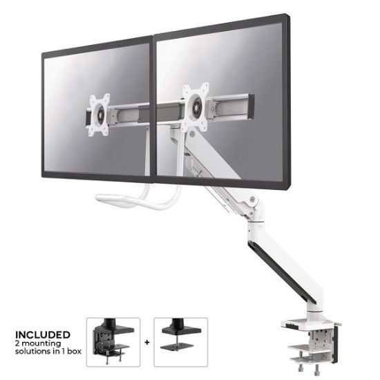 Image de Neomounts support moniteur de bureau (NM-D775DXWHITE)
