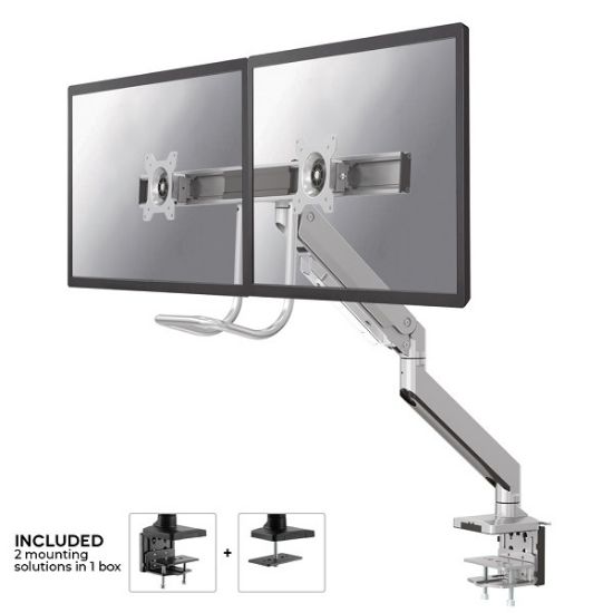 Image de Neomounts support moniteur de bureau (NM-D775DXSILVER)