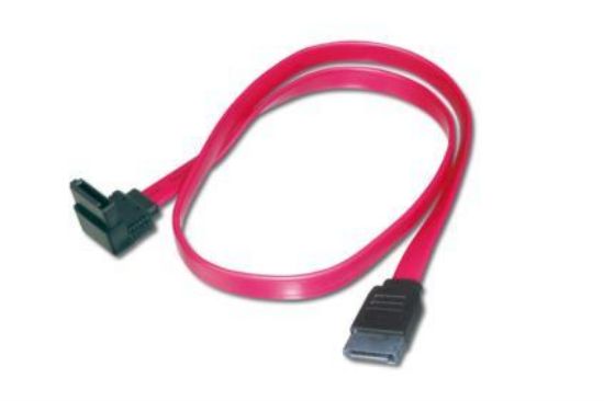 Image de Digitus ASSMANN Electronic 2x SATA 7-pin, 0.5 m câble SATA 0,5 m Noir, Rouge (AK-400104-005-R)