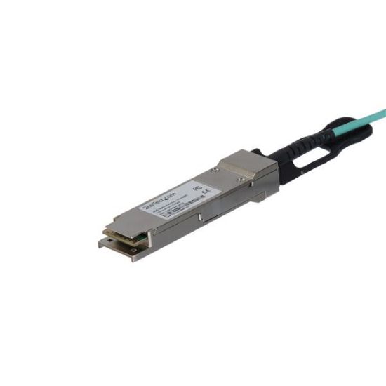 Image de StarTech.com Câble QSFP+ optique actif (AOC) conforme aux normes MSA - 10 m (QSFP40GAO10M)