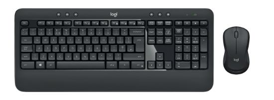 Image de Logitech MK540 Advanced clavier RF sans fil QWERTY Italien Noir, Blanc (920-008679)