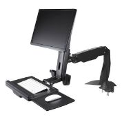 Image de StarTech.com Support de bureau debout pour écran, clavier et souris (ARMSTSCP1)