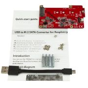 Image de StarTech.com Convertisseur USB vers M.2 SATA pour Raspberry PI et cartes de développement (PIB2M21)
