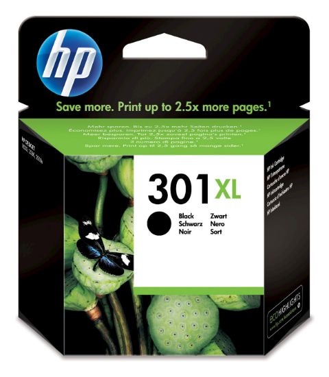 Image de HP 301XL cartouche d'encre noir grande capacité authentique (CH563EE)