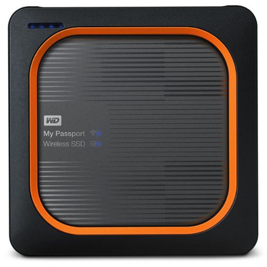 Image de Western Digital My Passport 500 Go Wifi Gris, Ora ... (WDBAMJ5000AGY-EESN)