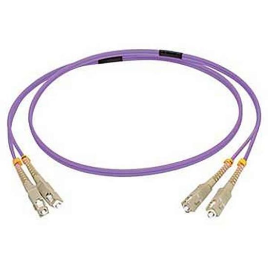 Image de C2G 1 M CORDON DE RACCORDEMENT FIBRE OPTIQUE SC/SC OM4 LSZH - VIOLET (81739)