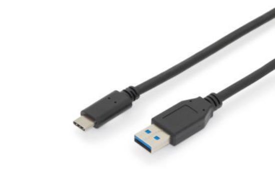 Image de Digitus ASSMANN Electronic câble USB 1 m 2.0 USB C USB A Noir (AK-300146-010-S)