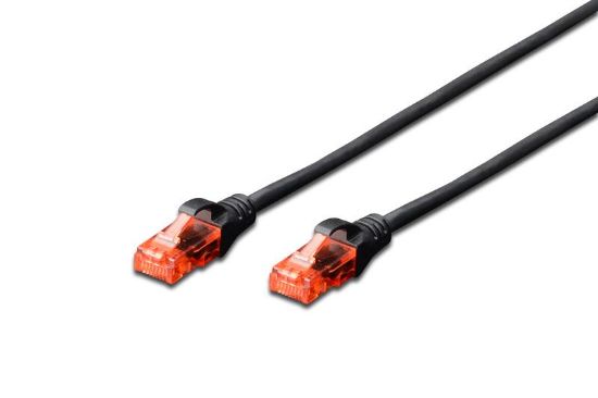 Image de Digitus  câble de réseau 5 m Cat6 U/UTP (UTP) Noir (DK-1617-050/BL)