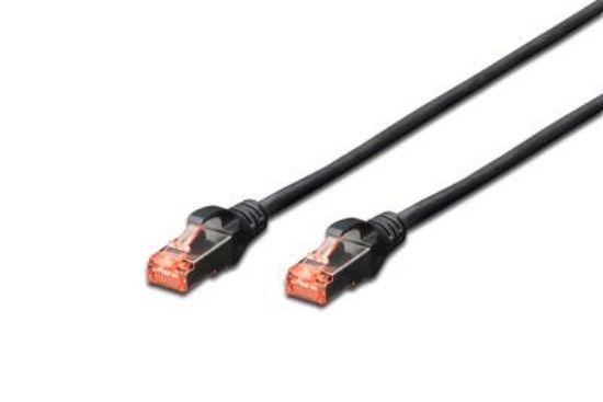 Image de Digitus  câble de réseau 1 m Cat6 S/FTP (S-STP) Noir (DK-1644-010-BL-10)