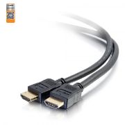 Image de C2G Câble 1,8 m HDMI® Premium, haut débit, série de performance- 4K 60 Hz encastrable dans le mur, certifié CMG (FT4) (50182)