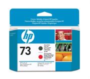Image de HP 73 tête d'impression DesignJet noir mat et rouge chromatique (CD949A)