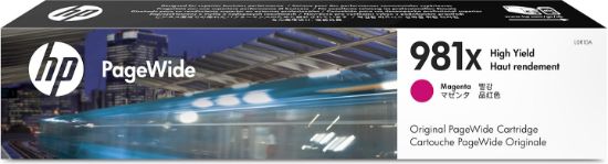 Image de HP 981X cartouche PageWide Magenta grande capacité authentique (L0R10A)