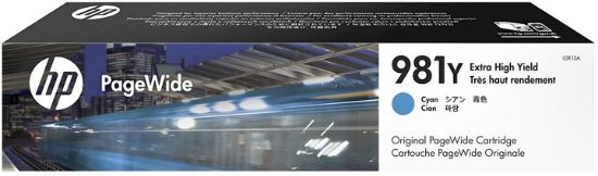 Image de HP 981Y cartouche PageWide Cyan extra grande capacité authentique (L0R13A)