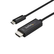Image de StarTech.com Adaptateur USB-C vers HDMI 3m - Câble Vidéo USB Type C vers HDMI 2.0 - 4K60Hz - Compatible Thunderbolt 3 - Convertisseur USB-C à HDMI - DP 1.2 Alt Mode HBR2 - No ... (CDP2HD3MBNL)