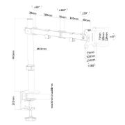 Image de Neomounts support moniteur de bureau (FPMA-D550BLACK)