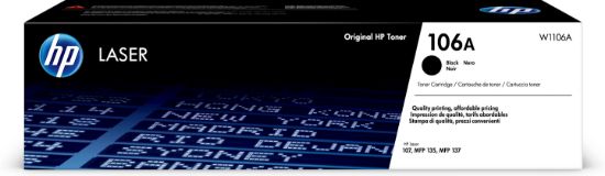 Image de HP Cartouche de toner laser authentique 106A, noir (W1106A)