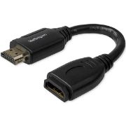 Image de StarTech.com Câble HDMI haute vitesse d'aide port de 15 cm - 4K à 60 Hz (HD2MF6INL)