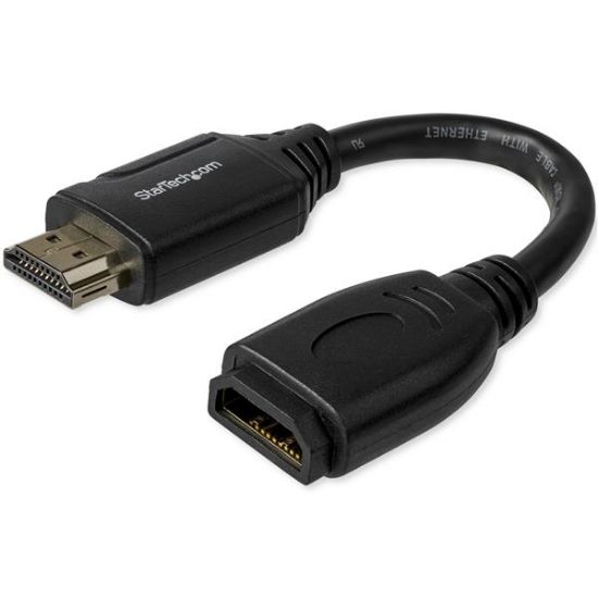 Image de StarTech.com Câble HDMI haute vitesse d'aide port de 15 cm - 4K à 60 Hz (HD2MF6INL)
