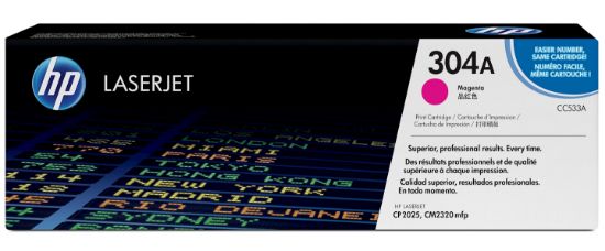 Image de HP 304A toner LaserJet magenta authentique (CC533A)