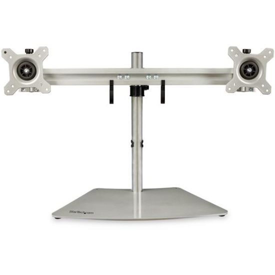 Image de StarTech.com Bras pour écran PC double affichage à fixation horizontale - Aluminium (ARMDUOSS)