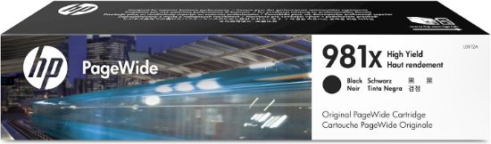 Image de HP 981X cartouche PageWide Noir grande capacité authentique (L0R12A)