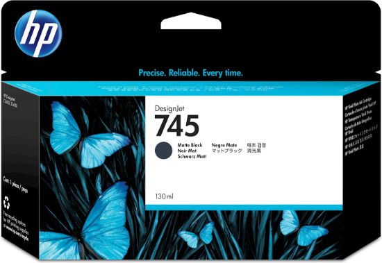 Image de HP Cartouche d'encre DesignJet 745 noir mat, 130 ml (F9J99A)