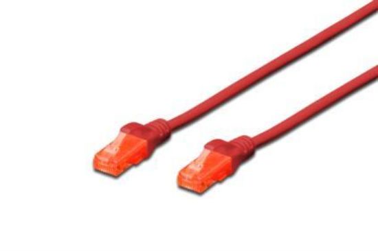 Image de Digitus 1m CAT6 U-UTP câble de réseau U/UTP (UTP) Rouge (DK-1612-010/R)