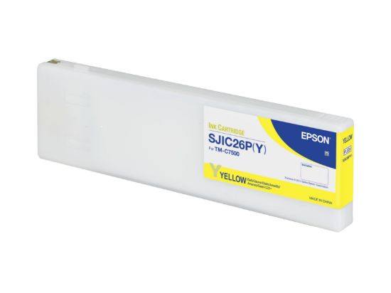 Image de Epson SJIC26P(Y): Ink cartridge for ColorWorks C7500 (Yellow) (C33S020621)