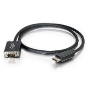 Image de C2G câble vidéo et adaptateur 1 m DisplayPort VGA (D-Sub) Noir (84331)