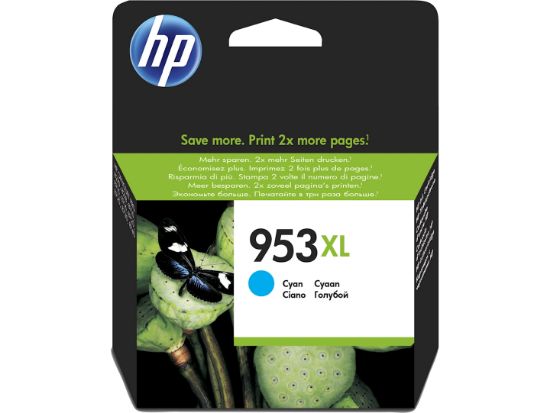Image de HP 953XL Cyan Original Ink Cartridge ink cartridge (F6U16AE#BGY)