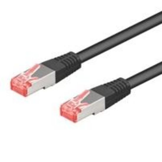 Image de Digitus  câble de réseau 0,5 m Cat6a S/FTP (S-STP) Noir (DK-1644-A-005/BL)
