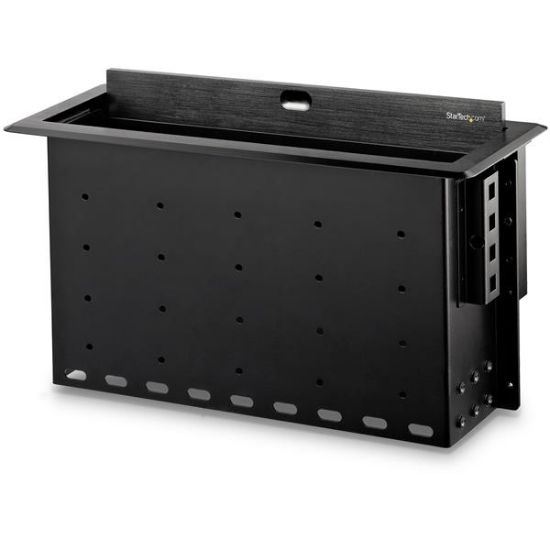 Image de StarTech.com range-câbles Bureau Boîtier de câbles Noir 1 pièce(s) (BOX4MODULE)