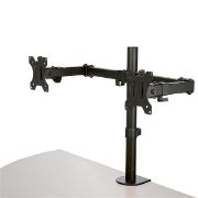 Image de StarTech.com Bras pour écran PC à double affichage en aluminium - Articulé (ARMDUAL2)