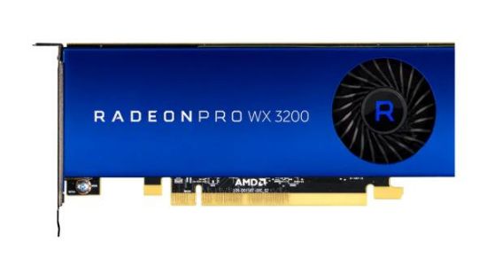Image de AMD Radeon Pro WX 3200 Carte graphique - Bleu,Acier inoxydable (100-506115)