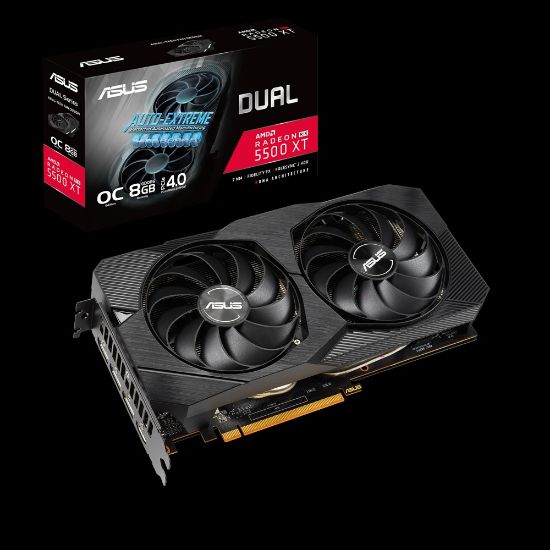 Image de ASUS Dual carte graphique AMD Radeon RX 5500 XT 8 Go ... (90YV0DV1-M0NA00)
