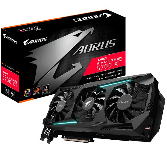 Image de Gigabyte AORUS Radeon RX 5700 XT 8G (GV-R57XTAORUS-8GD)