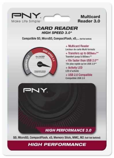 Image de PNY High Performance Reader 3.0 lecteur de carte ... (FLASHREAD-HIGPER-BX)