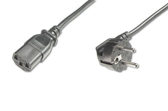 Image de Digitus ASSMANN Electronic câble électrique Noir 0,75 m CEE7/7 Coupleur C13 (AK-440109-008-S)
