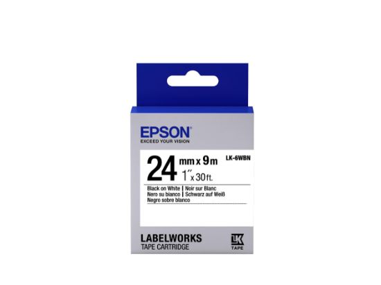 Image de Epson LK-6WBN label-making tape (C53S656006)